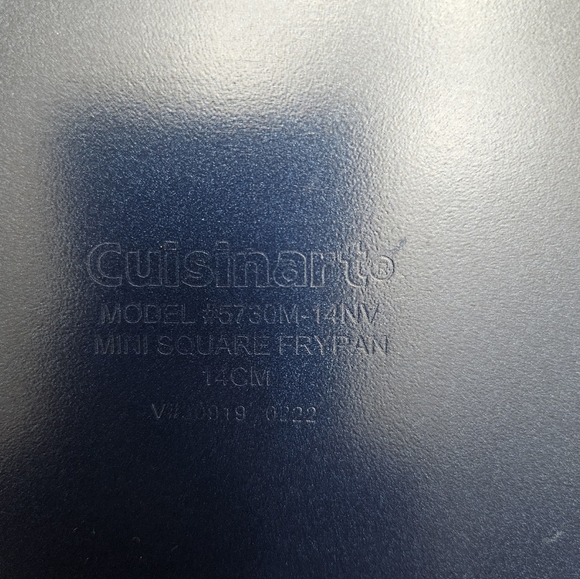 Cuisinart, Blue Classic Non-Stick Mini Square Frying Pan. Dishwasher Safe. New - Picture 3 of 4